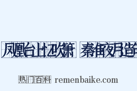 凤凰台上忆吹箫·秦淮夜月造句是什么意思的图片